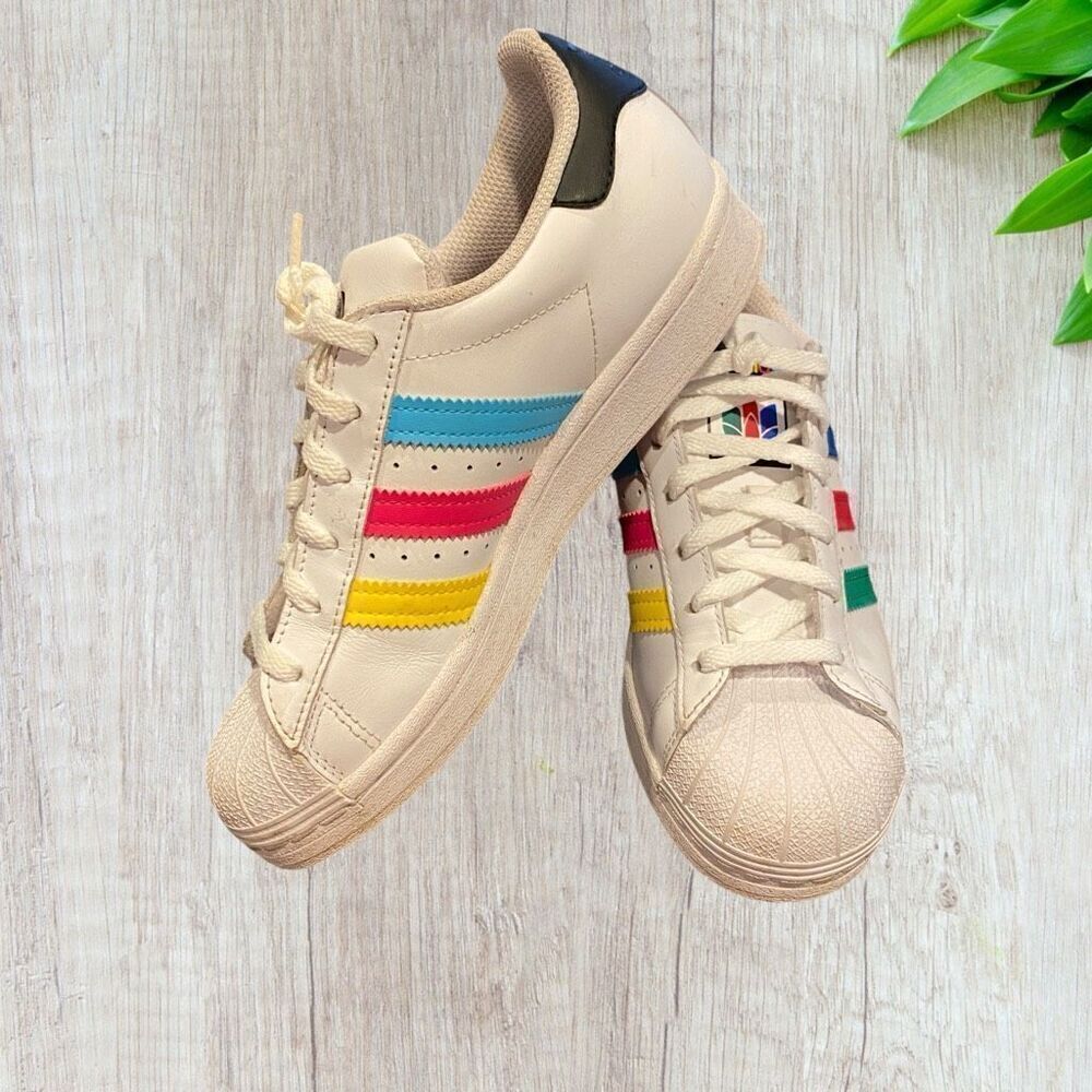 Adidas Shell Toe Super Star C kids size 4.5 - Picture 5 of 11